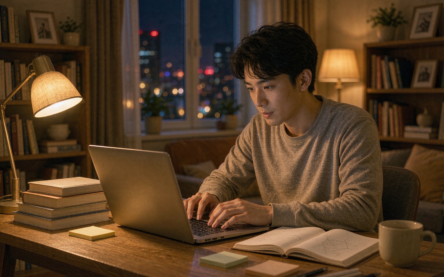 在职学员夜间在线学习
